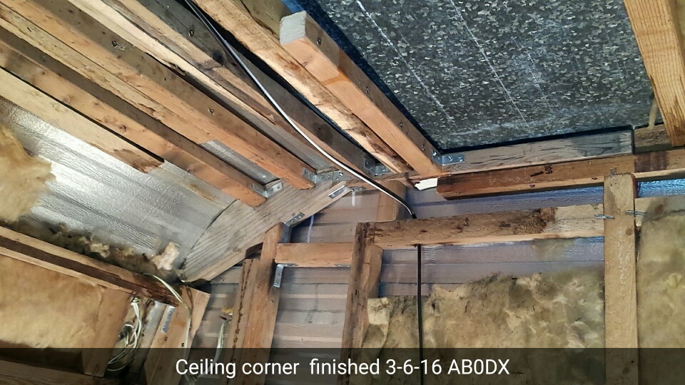 Emcomm trailer ceiling corner repair
