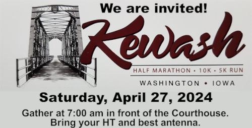 Kewash 1/2 marathon invitation